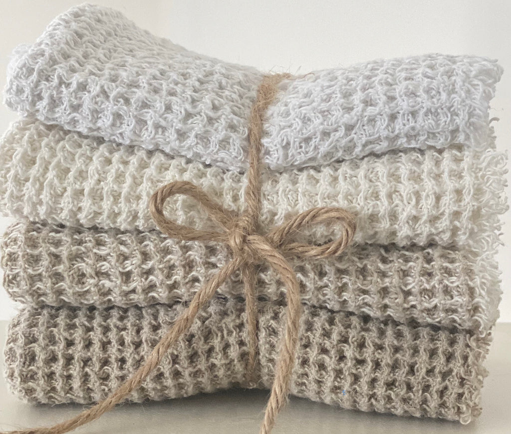 Waffle Linen Hand Towels- Made in USA – Sam Elizabeth Design