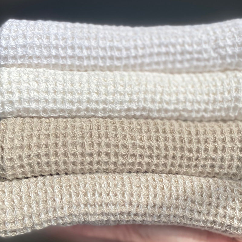 Waffle Linen Hand Towels