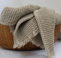 Pure Linen Throw Blanket