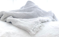 Pure Linen Throw Blanket